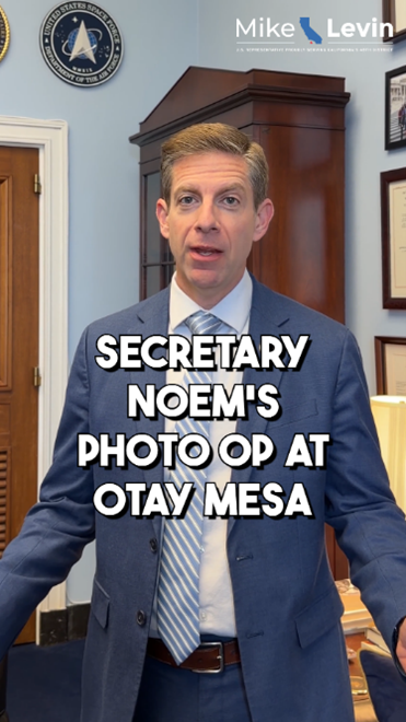 Video re Noem Otay Mesa Visit